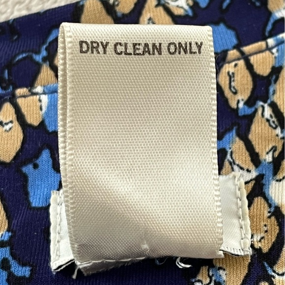 Cache Blue Tan Snake Print Faux Wrap Stretch Jersey Gold Buckle Dress Size M - Picture 10 of 13